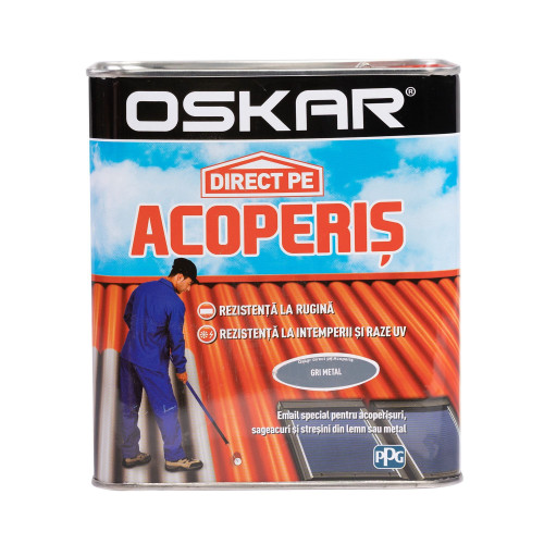 Oskar acoperis email gri 2.5L