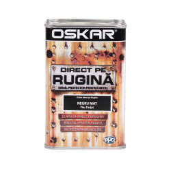 Oskar rugina email negru mat fier forjat 0.5L